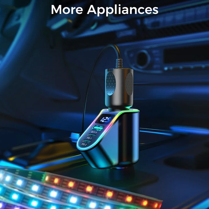 CL21 150W 4 in 1 Car Charger