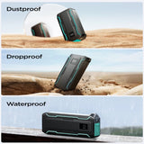 L017 22.5W Power Bank With Built in 2 in 1 Cables with SOS Light 10000mAh - Black