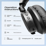 OH1 Bluetooth Headphones - Black