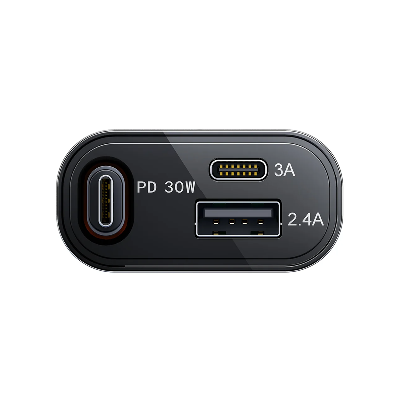 CCL07 45W 3-in-1 Retractable Car Charger-Dark Grey