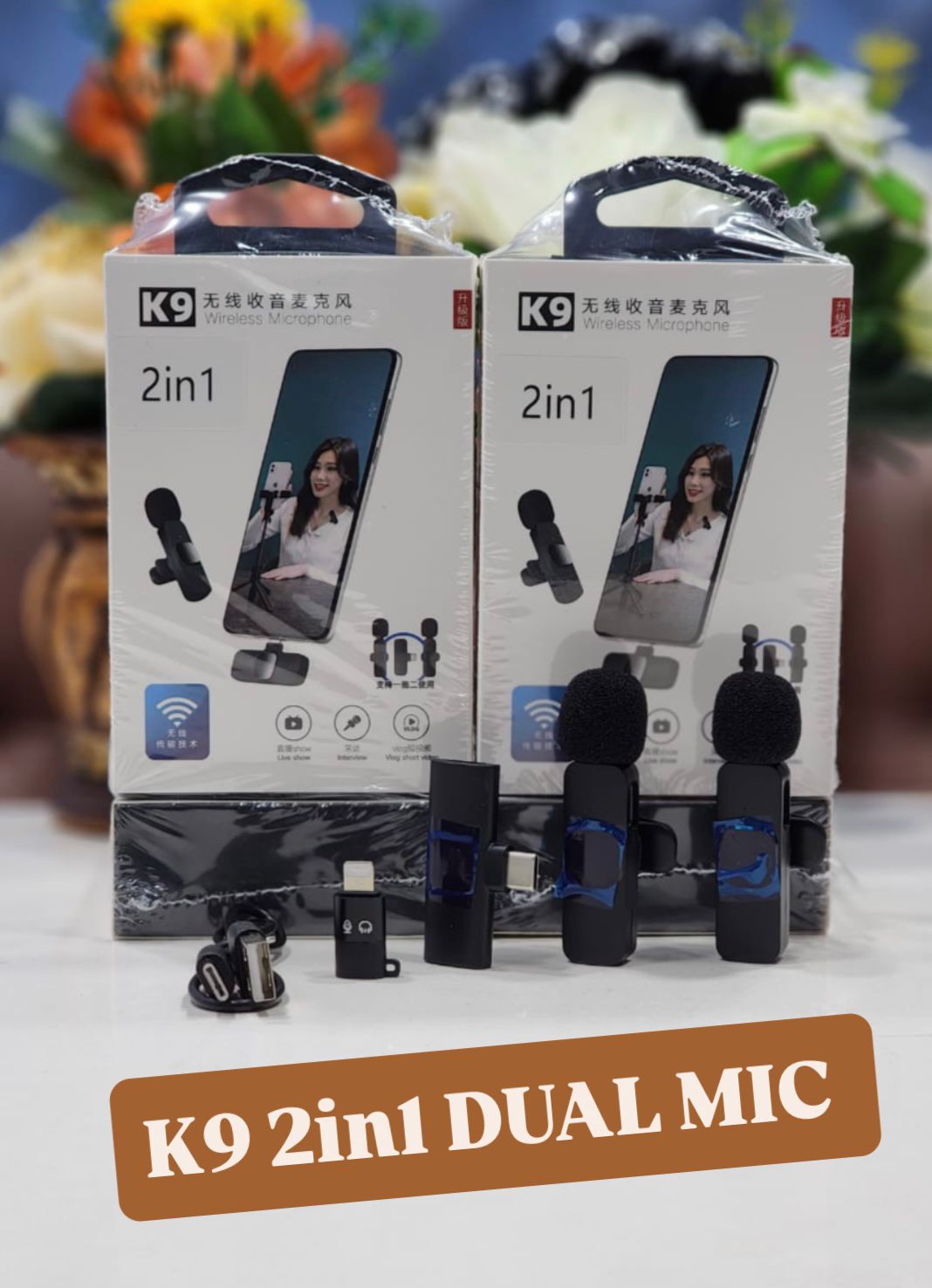 K9 2 IN 1 Dual Mic