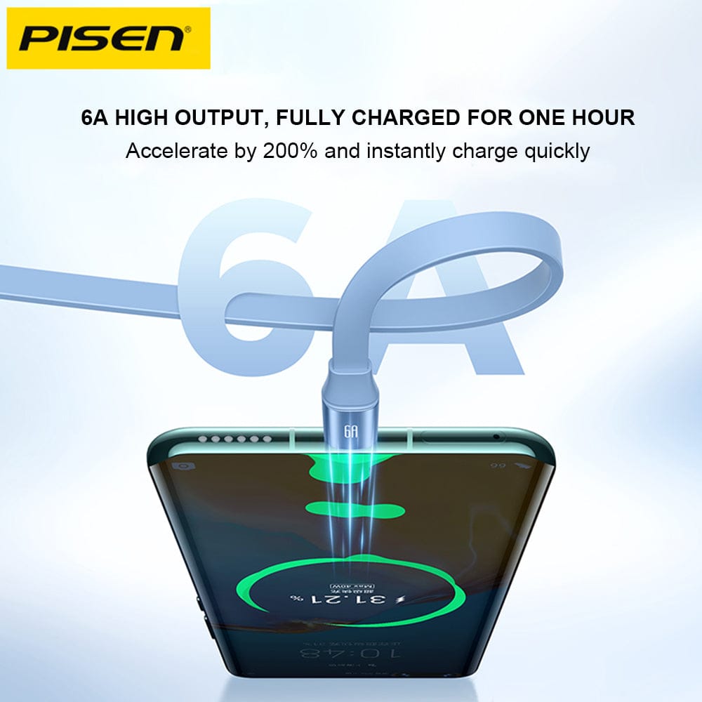 120W 3 in 1 Fast Data Cable Nylon Braided | Super Fast Charging Cable Type-C + Micro + iPhone