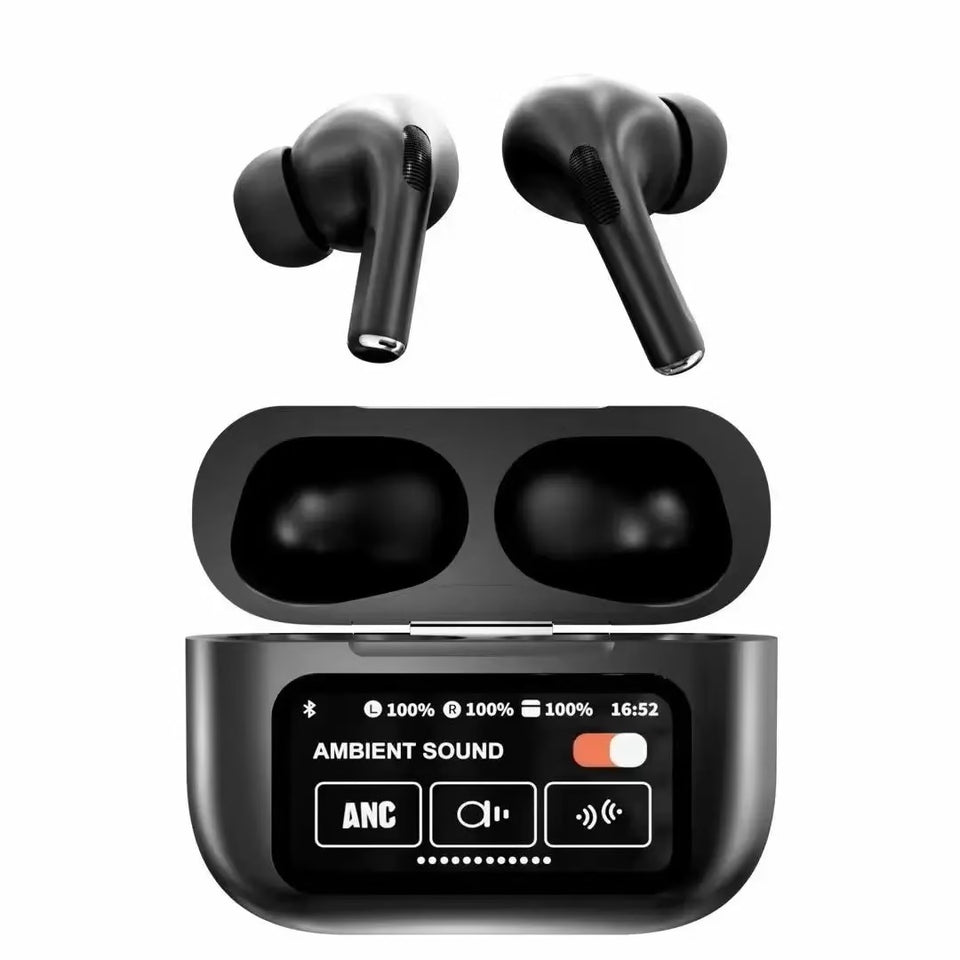 A9 Pro 2 Airpods Touch Screen Display Black with ANC